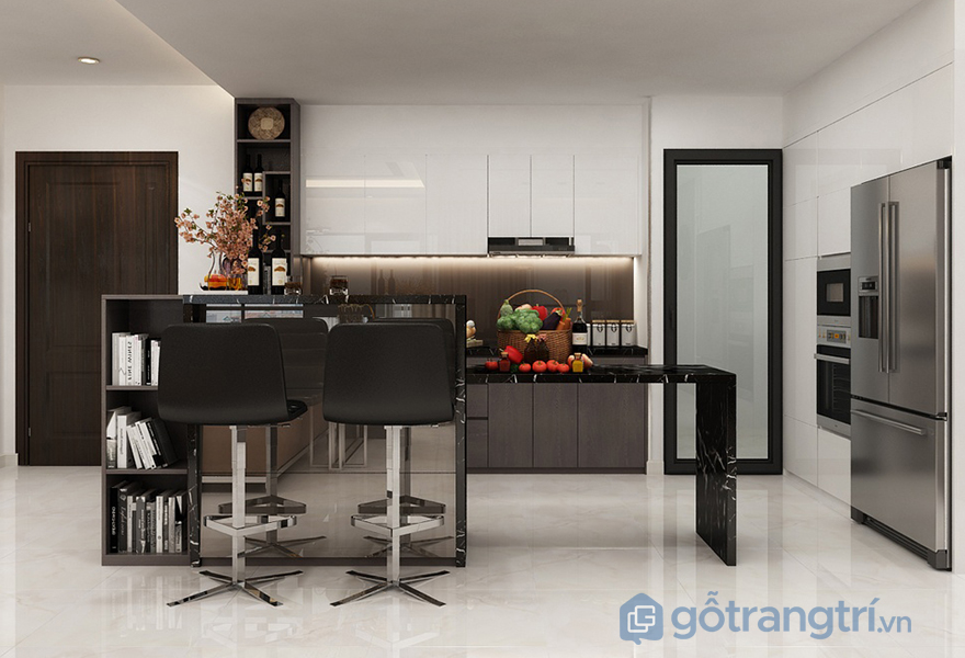 Thiết kế căn bếp tiện nghi