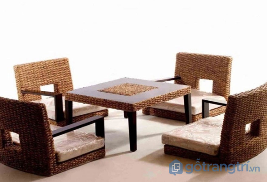 Bàn ăn kiểu Nhật: 4 ghế Bàn ăn kiểu Nhật 4 ghế thông dụng
