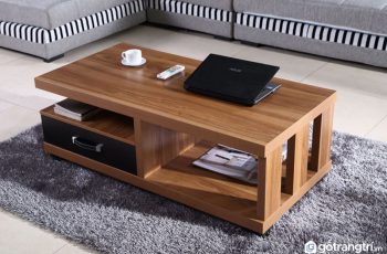 Bàn trà gỗ tự nhiên – Sự chọn thông minh cho phòng khách nhỏ
