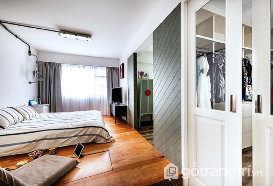 Cách trang trí phòng ngủ không có giường: gam trắng Cách trang trí phòng ngủ không có giường: gam trắng