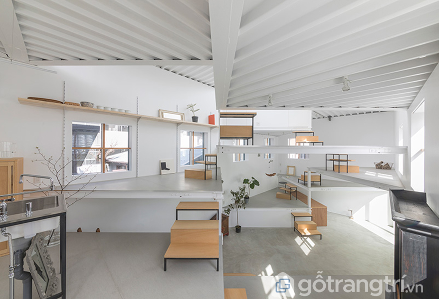 Nghệ thuật xếp 7 tầng trong căn hộ hiện đại tại Nhật Bản | Gỗ Trang Trí Mẫu thiết kế căn hộ 7 tầng