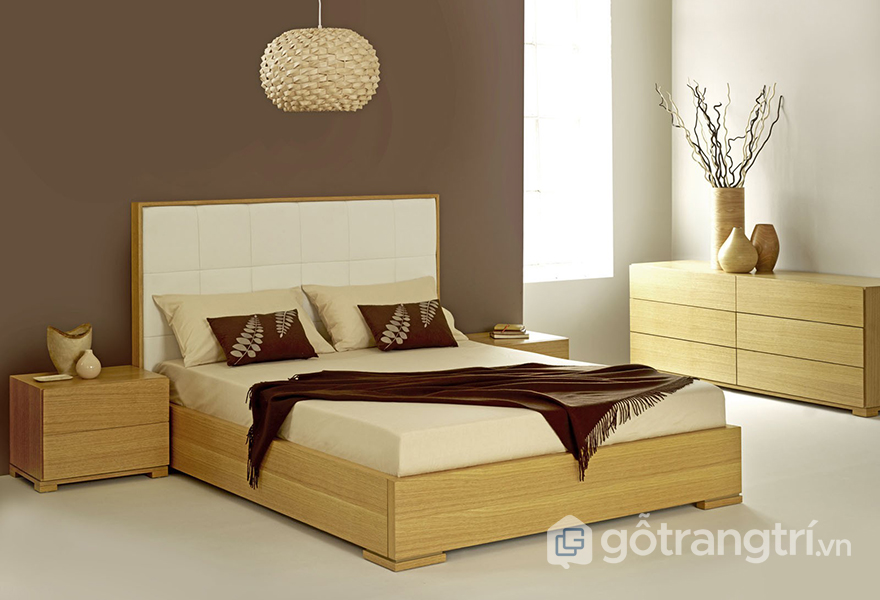 Gỗ công nghiệp có tuổi thọ thấp hơn gỗ tự nhiên - giường ngủ dùng gỗ gì?