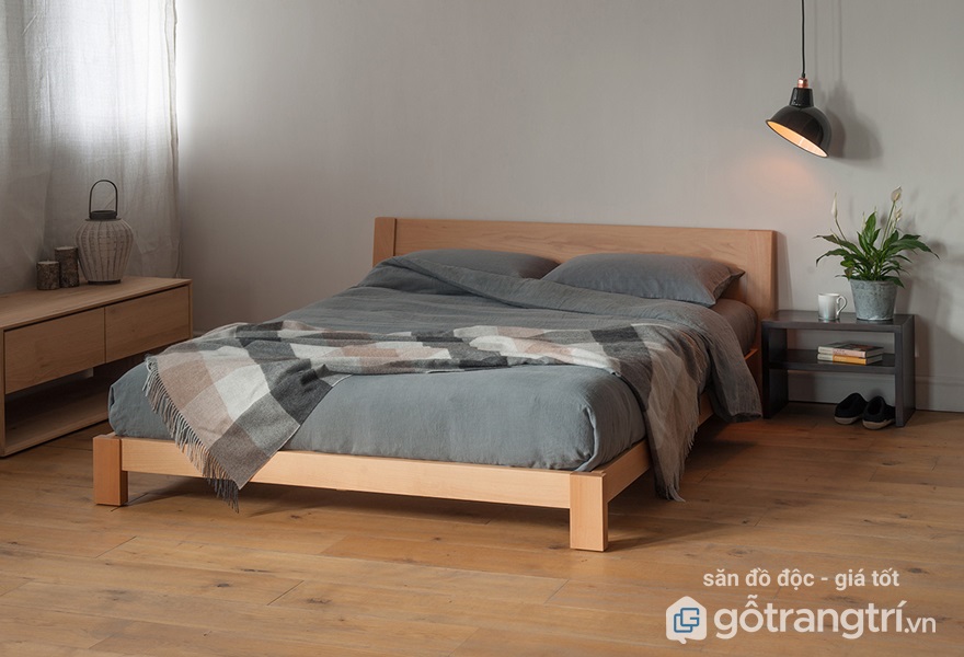 Giường ngủ gỗ sồi có tốt không? - Ảnh giường ngủ gỗ sồi 3