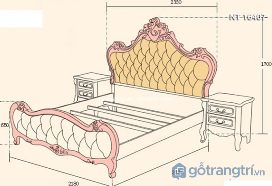 Kích thước giường ngủ theo phong thủy: Giường ngủ lớn