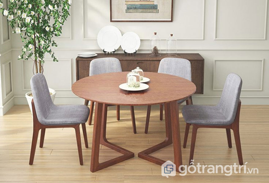 Mẫu bàn ăn đẹp hiện đại: Bàn ăn tròn Mẫu bàn ăn đẹp hiện đại: Bàn ăn tròn