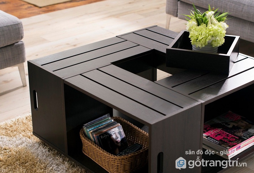 Những mẫu bàn trà gỗ đẹp nhất 2018 - bàn trà gỗ đa năng