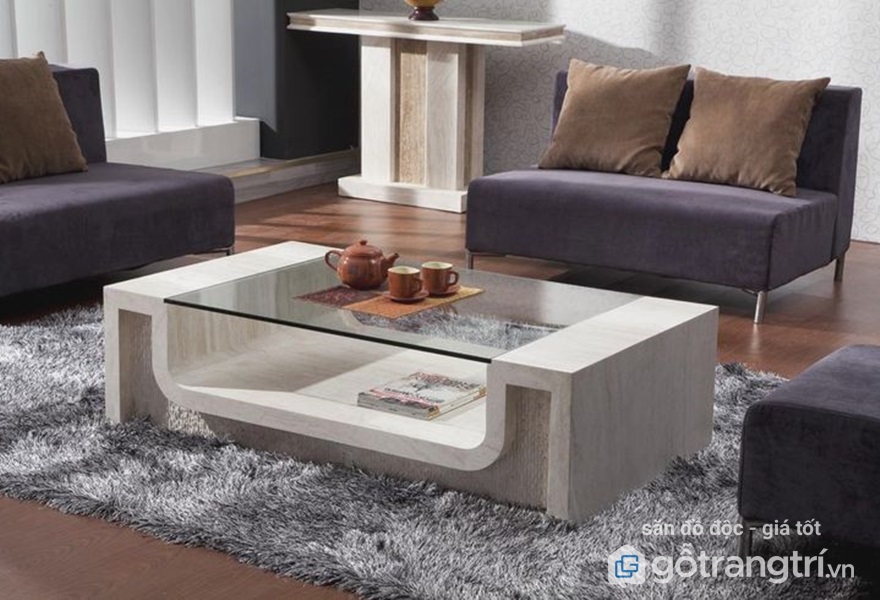 Những mẫu bàn trà gỗ đẹp nhất 2018 - bàn trà gỗ mặt kính