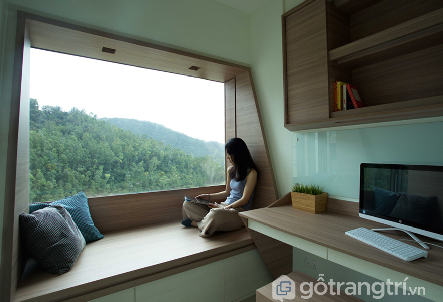 Khung cửa sổ rộng có thể làm không gian thư giãn