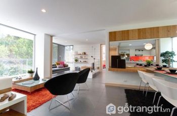 Vách ngăn trượt thông minh tôn lên sự cá tính cho căn hộ 82m2 (P1)
