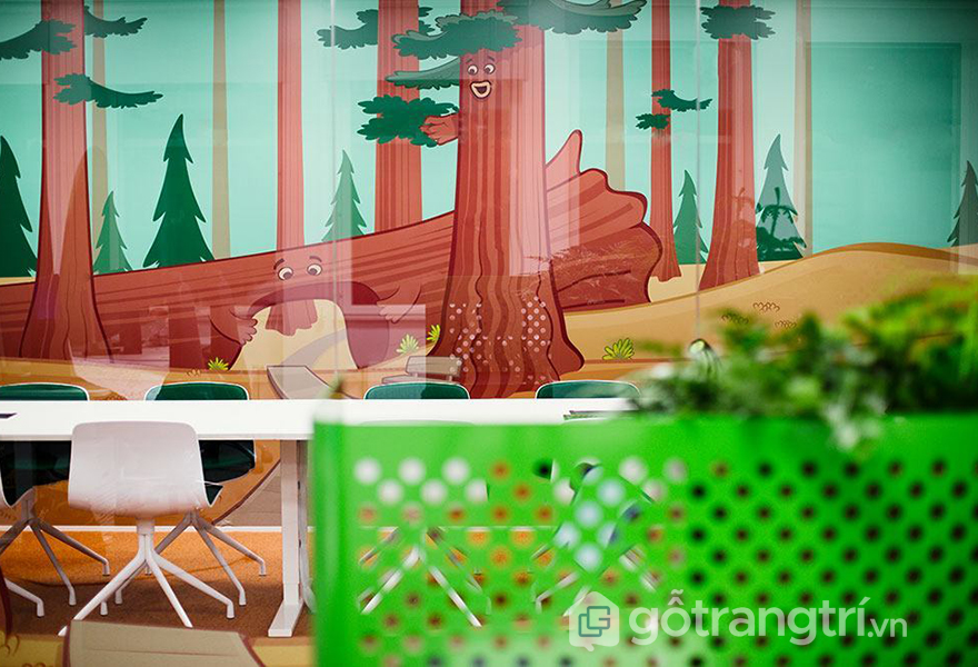 Thiết kế văn phòng được lấy bối cảnh trong game