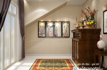 Cách bố trí phòng thờ trong nhà ống hợp phong thủy