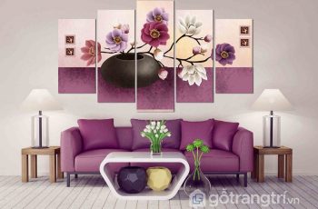 Mách bạn lựa chọn và cách bố trí tranh treo tường phòng khách nhỏ