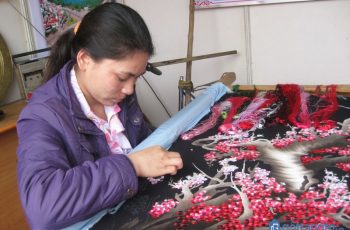 Những thăng trầm của làng thêu Minh Lãng thuộc tỉnh Thái Bình