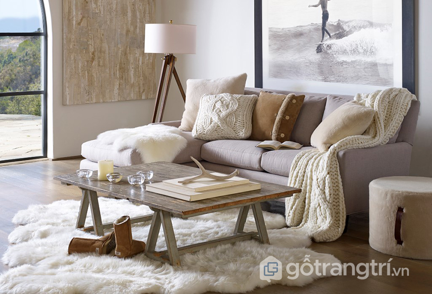 Phong cách Happy Hygge trong thiết kế nội thất với chất liệu vải mềm mại