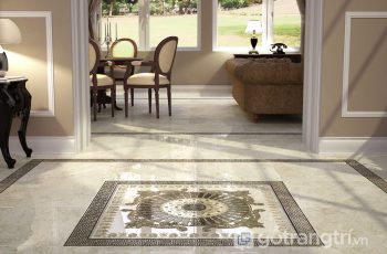Làm mới không gian sống trong căn hộ bằng sàn nhà họa tiết