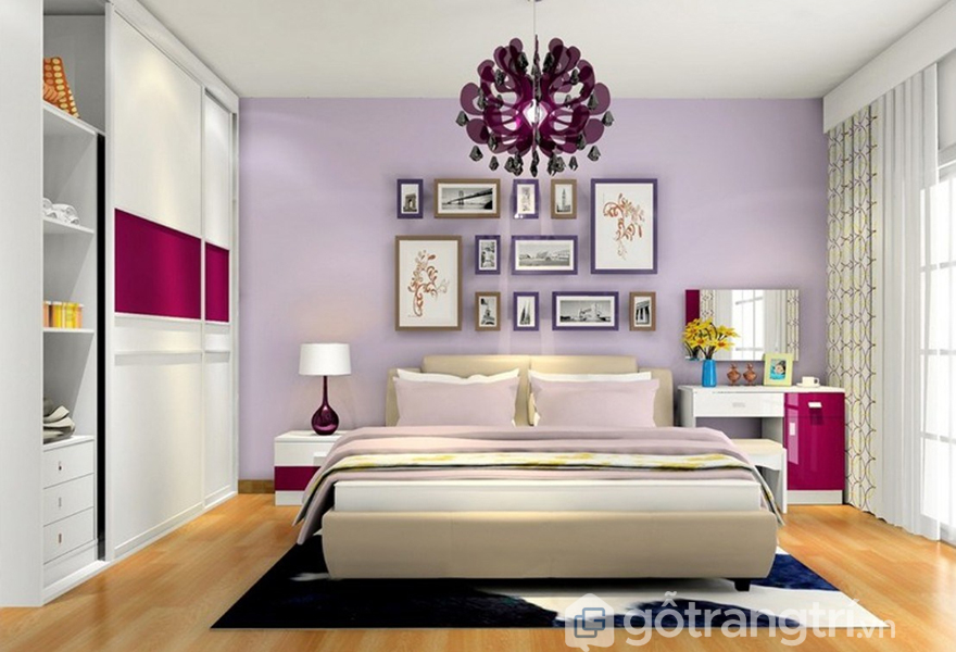 Gợi ý thiết kế phòng ngủ theo phong cách lãng mạn đơn giản, dễ áp ...