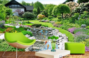 Vì sao nên chọn tranh dán tường 3D phong cảnh trong trang trí nhà cửa?