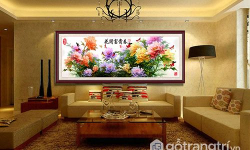 Tư vấn lựa chọn tranh treo tường phòng khách như thế nào phù hợp