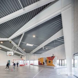 KHÁM PHÁ NHÀ THI ĐẤU ĐA NĂNG HÌNH MŨI TÊN ĐỘC ĐÁO NORD ARCHITECT &MDASH; GỖ TRANG TRÍ