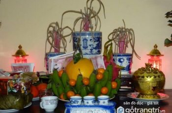 Bài trí bát hương trên bàn thờ gia tiên
