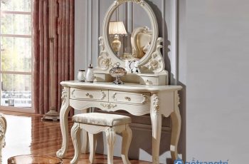Những mẫu bàn trang điểm phong cách châu Âu hoàng gia sang trọng