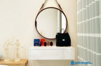 Bàn trang điểm treo tường - sản phẩm tiện ích cho phòng ngủ nhỏ