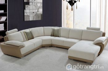 Giúp không gian nội thất phòng khách tiện nghi hơn với ghế sofa chữ U