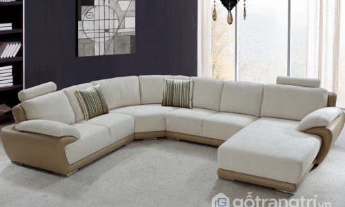 Giúp không gian nội thất phòng khách tiện nghi hơn với ghế sofa chữ U