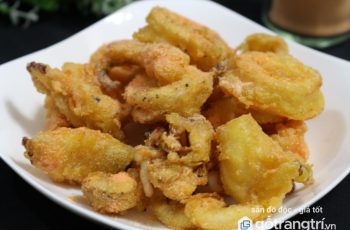 mực chiên xóc phô mai