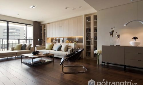 Xu hướng sử dụng vật liệu nội thất gỗ trong thiết kế căn hộ chung cư