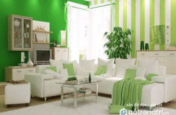 thiết kế nội thất phòng khách tuổi Tân Mão hợp phong thủy