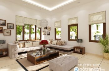 thiết kế nội thất phòng khách tuổi Canh Dần