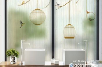 Ngẩn ngơ với những mẫu tranh dán kính đẹp nhất 2018