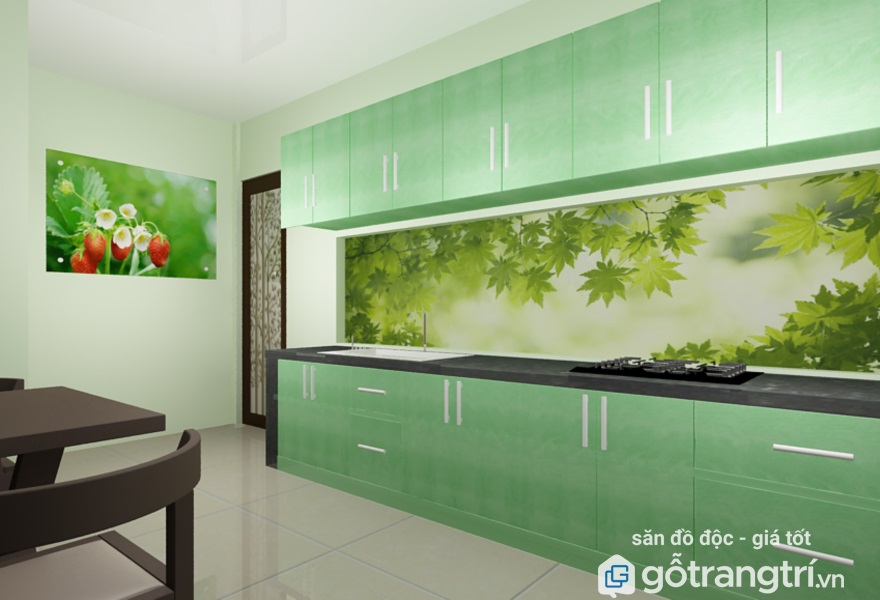 Tranh kính ốp bếp - vẻ đẹp mới lạ cho không gian bếp hiện đại | Gỗ Trang Trí
