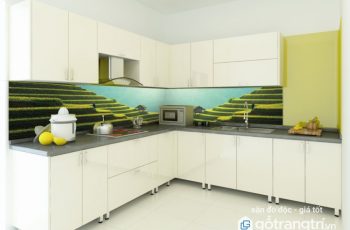 Tranh kính ốp bếp - vẻ đẹp mới lạ cho không gian bếp hiện đại