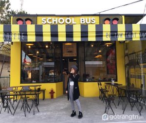 School Bus Coffee – là quán cafe tông vàng nổi bật - Ảnh internet