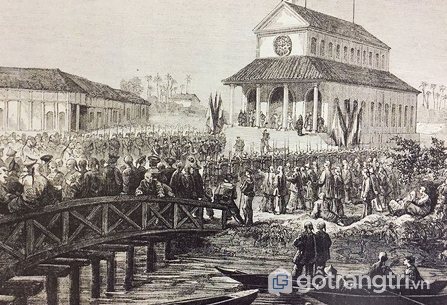 Khánh thành nhà thờ Đức Bà vào năm 1863 - Ảnh: Đình Phú