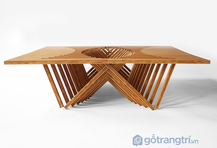 10 mẫu bàn siêu độc đáo không đụng hàng với bất cứ thiết kế nào | Gỗ Trang Trí Rising Table (ảnh internet)