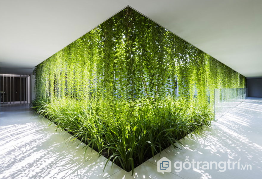 Kiến trúc spa bên trong Naman Pure Spa cũng lấy màu xanh hoa lá làm cảm hứng - Ảnh: Internet