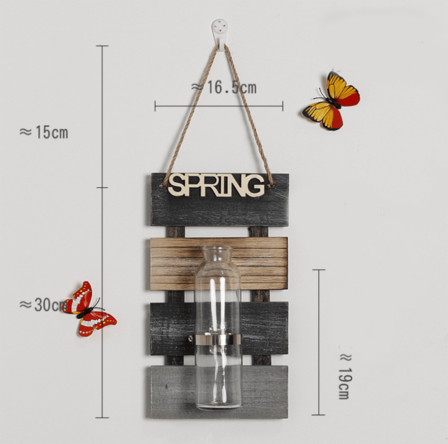 Lo hoa treo tuong sang tao trang tri gia dinh GHS 6508 2 4 1 | Gỗ Trang Trí | Với sự hỗ trợ của lọ hoa treo tường sáng tạo trang trí gia đình GHS-6508-1 chắc chắn bạn sẽ thành công trong việc tạo ra điểm nhấn ấn tượng cho không gian sinh hoạt gia đình. Sản phẩm bao gồm một bảng gỗ đi kèm với lọ hoa thủy tinh để treo trang trí tường nhà hay cửa ra vào. Với mức giá thành phải chăng, Love House tin rằng mẫu lọ hoa treo tường này sẽ làm hài lòng mọi khách hàng.