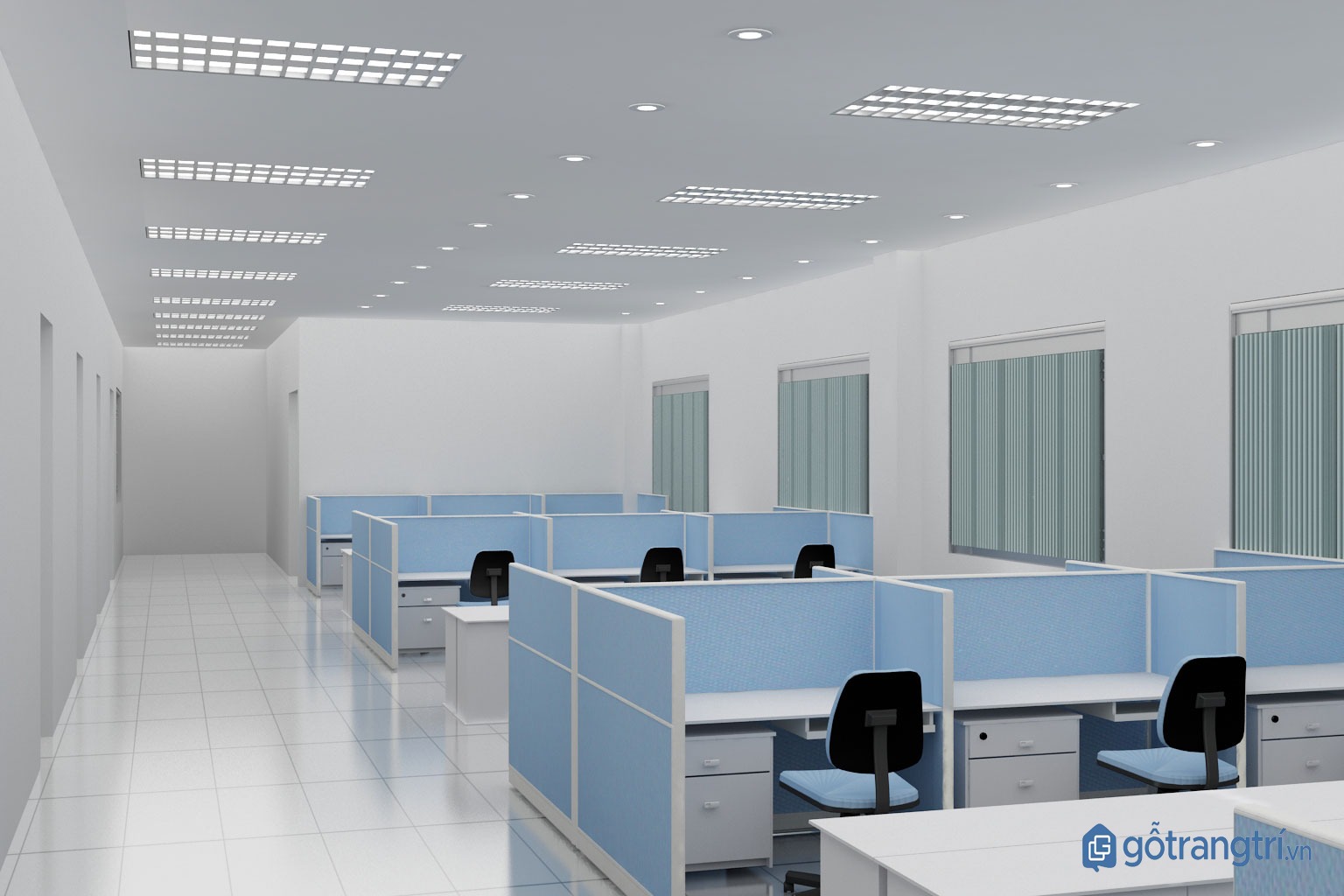 thiết kế nội thất văn phòng hiện đại