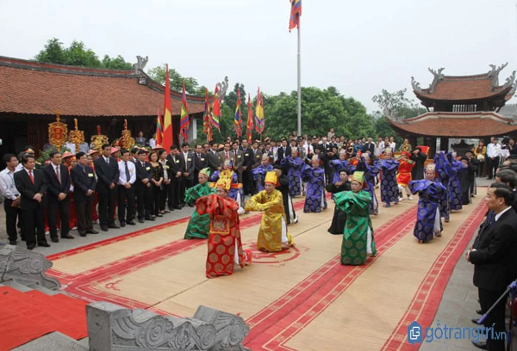 Phần tế lễ diễn ra trang trọng trong lễ hội Đền Hùng. (ảnh: internet)
