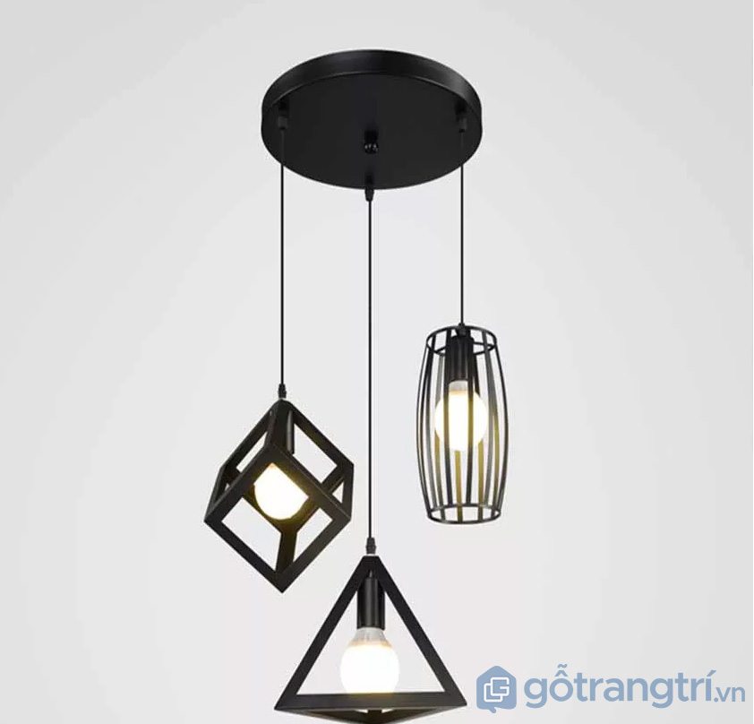 Bộ 3 đèn trang trí đế tròn