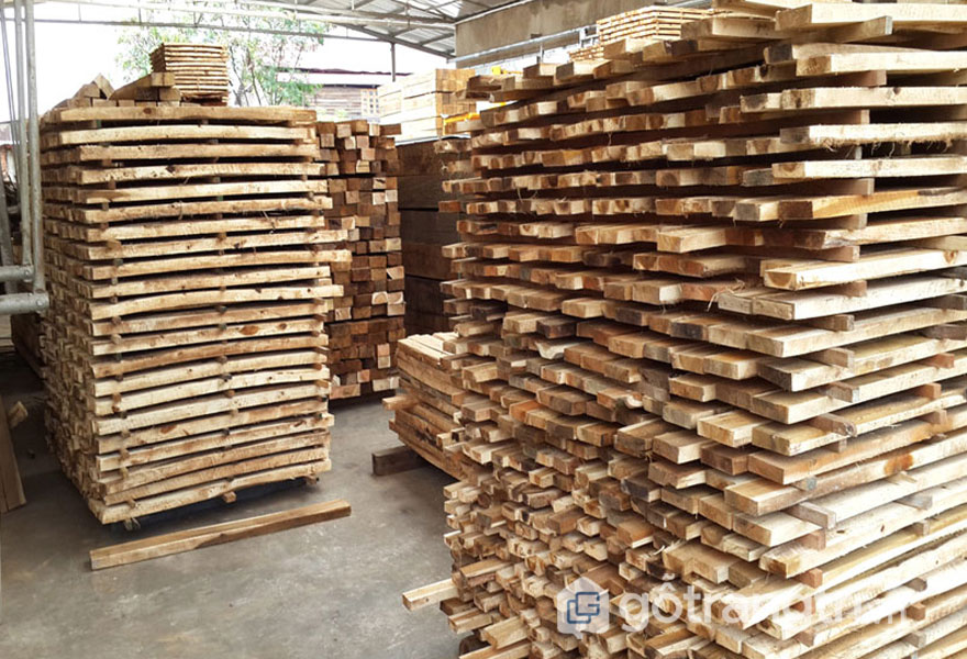 Kích thước gỗ pallet trang trí (Ảnh: Internet)