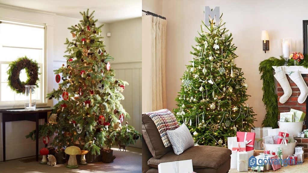 Cách trang trí Noel đơn giản với cây thông truyền thống. (ảnh: internet)