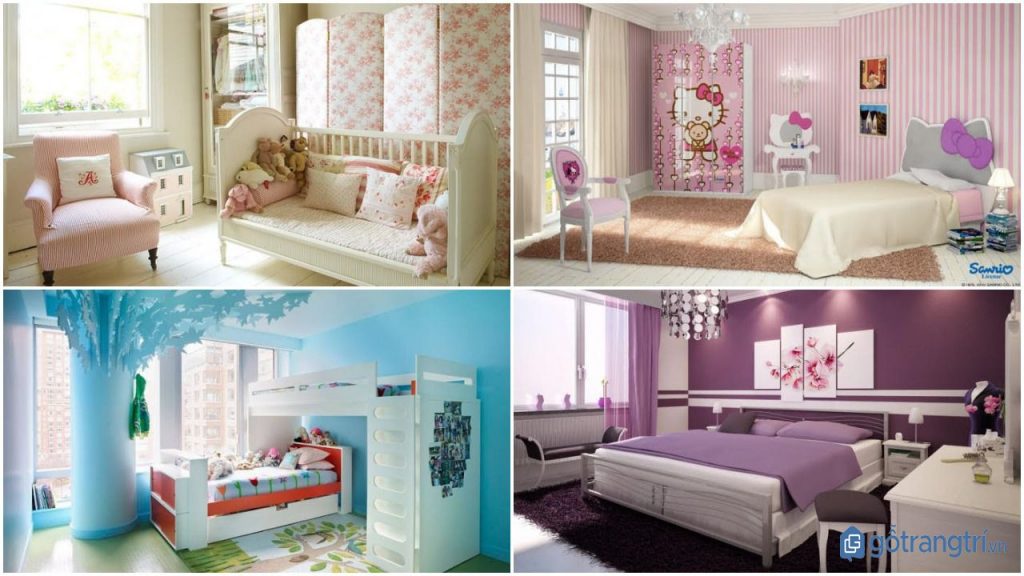 THAM KHẢO Ý TƯỞNG THIẾT KẾ PHÒNG NGỦ BÉ GÁI NHẸ NHÀNG, DỄ THƯƠNG — GỖ TRANG TRÍ MỘT SỐ GAM MÀU YÊU THÍCH TRONG THIẾT KẾ PHÒNG NGỦ BÉ GÁI ĐẸP. (ẢNH: INTERNET)
