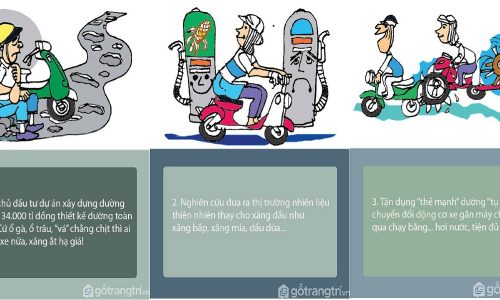 10 biện pháp vui của các họa sĩ "lầy" để hạ giá xăng dầu