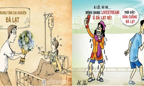 Cơn sốt mang tên Đà Lạt dưới góc nhìn tranh biếm họa