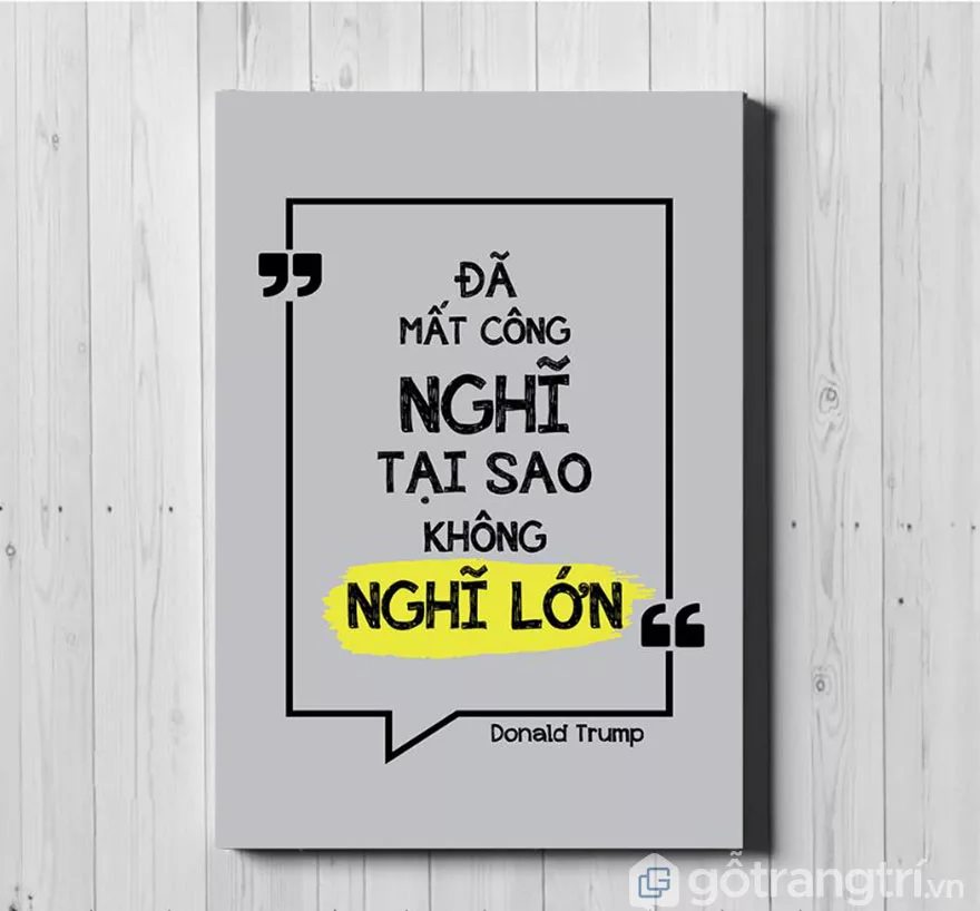 Hãy nghĩ lớn trong mọi trường hợp