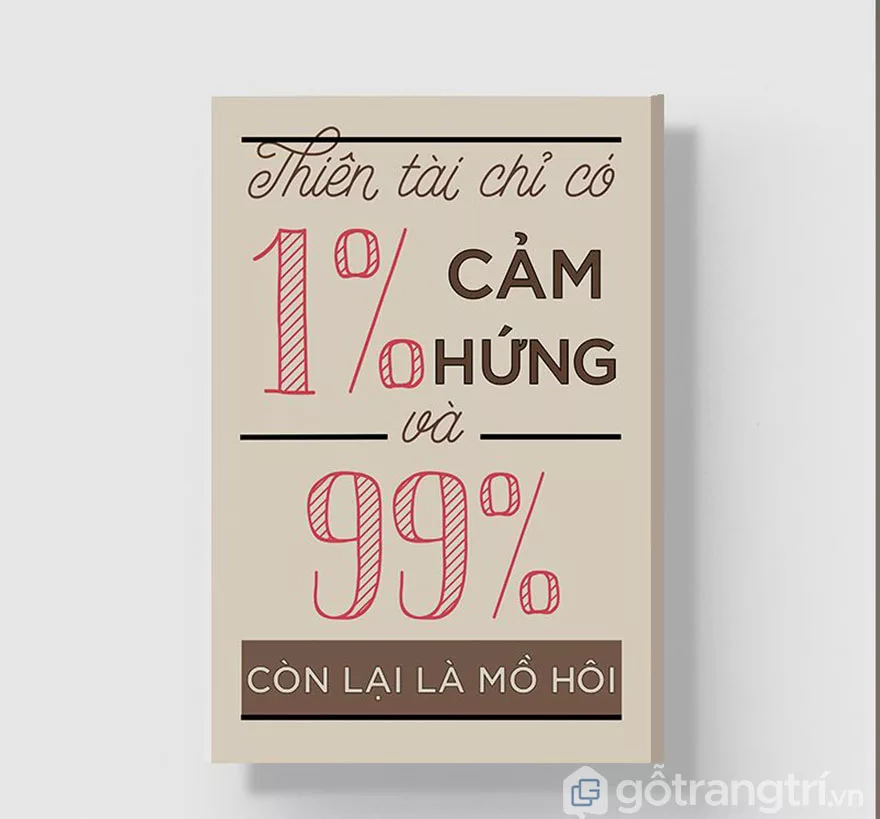 Muốn thành công thì phải đổ mồ hôi. Điều này luôn đúng, cả với thiên tài!